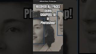 Dual Face Magic Using Gigapixel AI in Photoshop shorts [upl. by Fridell845]