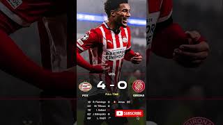 PSV Eindhoven 4 0 Girona championsleague girona psv championsleague [upl. by Shana]