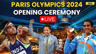 Paris Olympics 2024 Opening Ceremony Live PV Sindhu Sharath Kamal To Lead Indian Contingent India [upl. by Hey182]