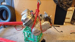 Honda CB750 Restoration  Pulling the Engine Part 4 [upl. by Shirline]