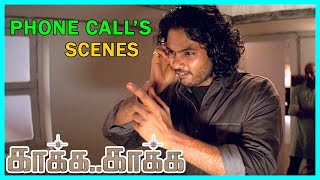 Kaakha Kaakha Tamil Movie  Phone Call Scenes  Suriya  Jyothika  Jeevan [upl. by Yelehsa943]