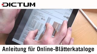 DICTUM OnlineBlätterkataloge  Anleitung  Werkzeugkatalog Gartenkatalog Messerkatalog Geschenke [upl. by Nimzaj]