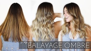 How to Balayage Ombre Brunette Hair with my Foilayage Technique  Easy Tutorial [upl. by Aifoz]