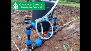 How to apply fertilizer through drips using a Venturi fertilizer injector  Grekkon Limited [upl. by Baron]