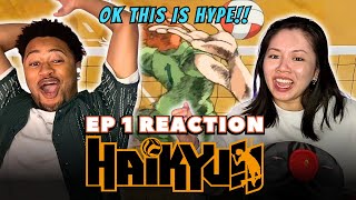 FINALLY WATCHING A SPORTS ANIME 🏐  Haikyuu Ep 1 FIRST TIME REACTION [upl. by Mohl520]