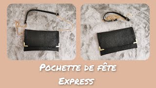 pochette de fête express diy couture pochette [upl. by Rosse]