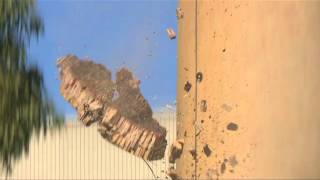 Demolition of Loddon Linen Chimney 31072012 [upl. by Ellered]