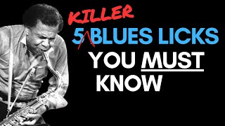 5 MUST LEARN Blues Sax Riffs [upl. by Suirred]