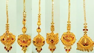 latest gold maang tikka designstikka design with weight [upl. by Tessa]