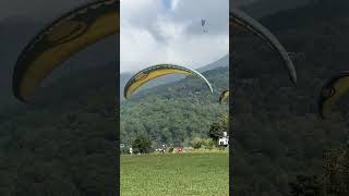 How to land Paraglider birbillingparagliding paragliding travel subscribe birbilling youtube [upl. by Northey]