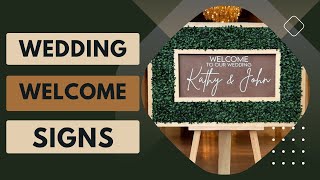 Custom Wedding Welcome Sign – Welcome Guests Grandly with Personalized amp Elegant Entrance Decor [upl. by Kassie647]