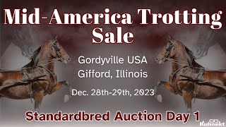 Standardbred Auction Day 1  2023 Mid America Trotting Sale [upl. by Jelsma]