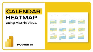 Calendar Heatmap using Matrix Visual  Power Bi [upl. by Nylauqcaj]