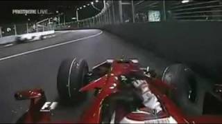 Kimi Raikkonen onboard crash GP Singapore 2008 [upl. by Yruam546]