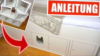 IKEA Hack  Bett aus KALLAX Regalen selber bauen mit VIEL STAURAUM [upl. by Lemyt403]