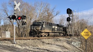 Abandoned Railroad Crossing That Still Works Train With DPU Booking Coal Train From Kenova WV [upl. by Aronek]