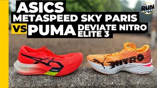 Asics Metaspeed Sky Paris vs Puma Deviate Nitro Elite 3 Top carbon racing shoes of 2024 compared [upl. by Sudhir]