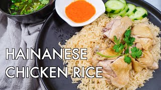 EASY Singapore Hainanese Chicken Rice with the PERFECT Chilli Sauce [upl. by Enellek]