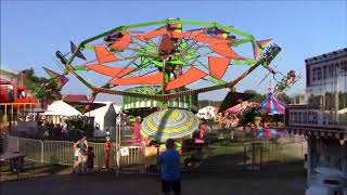 Cumberland Fair Midway Rides Maine Life USA 2017 [upl. by Galasyn736]