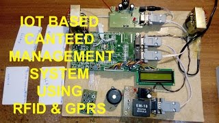 IOT Based Project RFID Canteen Management System [upl. by Kcirdec]