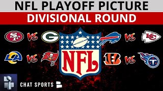 NFL Playoff Picture Schedule Bracket Matchups DatesTimes For 2022 NFL Playoffs Divisional Round [upl. by Yvan]