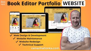 Book Editor Portfolio Website Website Design for Editors ⭐⭐⭐⭐⭐ [upl. by Golanka27]