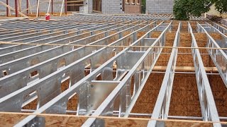 WoodFramed Buildings Benefit From Composite TotalJoist Steel Construction  Installation Video [upl. by Eesac]