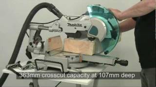 Makita How it Works DXT Mitre Saws LS1216L [upl. by Eivla]