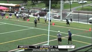 Pierce Co High with a bullet pass in the Southeastern 7 on 7 Tourney [upl. by Eelreveb]