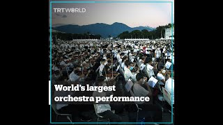 Over 12000 musicians perform simultaneously to set world record [upl. by Rehprotsirhc291]