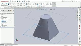 LoftSolidWorks 2016 basic tutorial for beginners [upl. by Haleelahk]