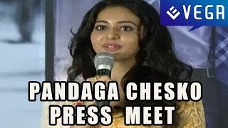 Pandaga Chesko Movie Press Meet  Part 2  Ram Rakul Preet Singh Gopichand Malineni [upl. by Sammie]