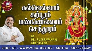 கல்லெல்லாம் கற்பூரம் மண்ணெல்லாம் செந்தூரம்  Dr Pushpavanam Kuppusamy Songs  Anitha Kuppusamy Music [upl. by Drus]