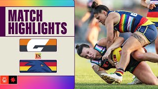 GWS Giants v Adelaide Crows Highlights  Week Seven 2024  AFLW [upl. by Ayala73]