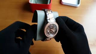 Womens watch Fossil ES4079  Женские часы Фоссил ES4079  Review  Обзор [upl. by Uhthna265]