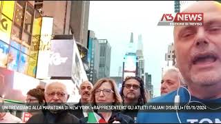 UN TREVIGIANO ALLA MARATONA DI NEW YORK «RAPPRESENTERO GLI ATLETI ITALIANI DISABILI»  01112024 [upl. by Gninnahc]