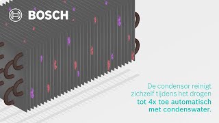 Animatievideo Bosch warmtepompdrogers SelfCleaning Condensor Zuinig gedurende de hele levensduur [upl. by Mcintosh]