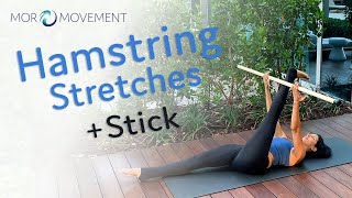 Hamstring Stretches with a Stick [upl. by Patsis]