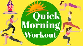 Quick Morning Workout For Flatter Belly Fitness Guide [upl. by Amehsat]