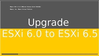 How to upgrade ESXi 60 to ESXi 65 [upl. by Nefen]