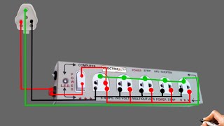 ➡️Extension Board Connection 💡 Switch Socket Indicator Fuse plug Connection [upl. by Ydaf]