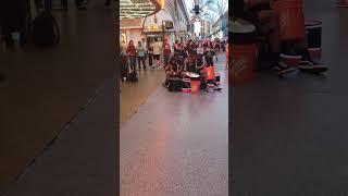 Street performers on Freemont Street las vegas Nevada lasvegas vacation freemontstreet lasvegas [upl. by Bakemeier550]