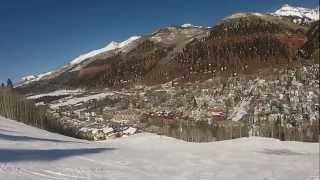 Bailout to Bottom of Lift 7  Telluride Ski Resort Feb 2013 [upl. by Ainotal]