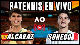 Carlos Alcaraz vs Lorenzo Sonego  Abierto de Australia 2024  Reaccionando en VIVO [upl. by Sol468]