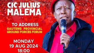 Julius Malema addresses the Gauteng EFF Provincial Ground Forces [upl. by Nuj463]