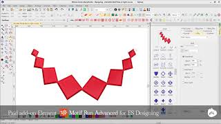 Motif Run Advanced  New Element in EmbroideryStudio e4 Update e41 [upl. by Fredelia949]