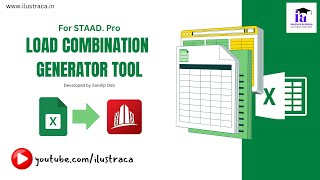 Load Combination Generator Tool for STAAD Pro  ilustraca  Sandip Deb [upl. by Airamzul]