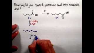 Pentanoic to Hexanoic Acid [upl. by Aivart]