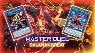 SALAMANGREAT Deck NEW power with PROMETHEAN PRINCESS  Yugioh Master Duel [upl. by Leibman]