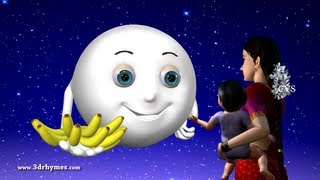 Chandamama Raave  3D Animation Telugu Rhymes for children with lyrics [upl. by Ofloda]